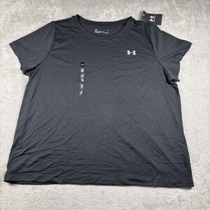 Under Armour Women's Plus Tech Vent Split Back Tee Shirt Size 1X NWT